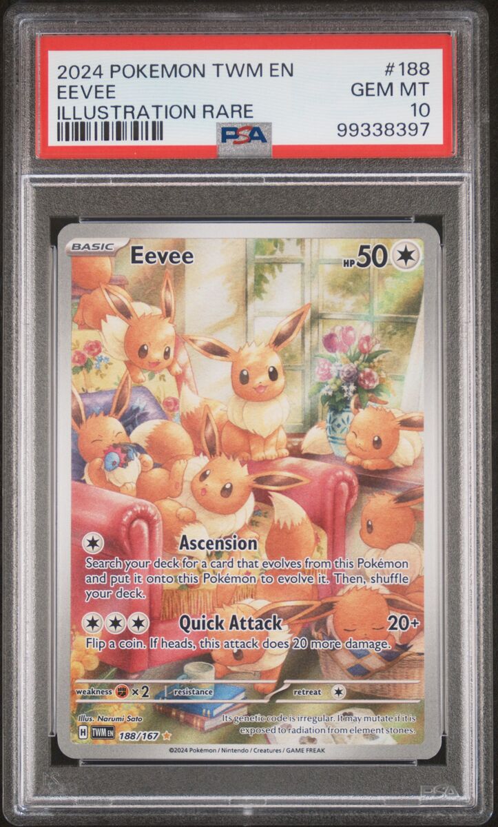 Eevee EX 223/187 SAR — Terastal Fest EX JP CGC 10 Pristine